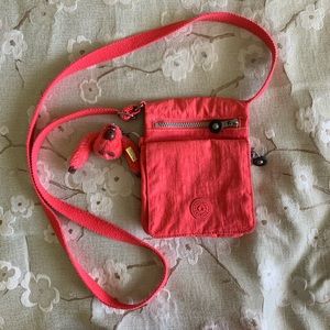 Kipling Coral Pink Crossbody Bag